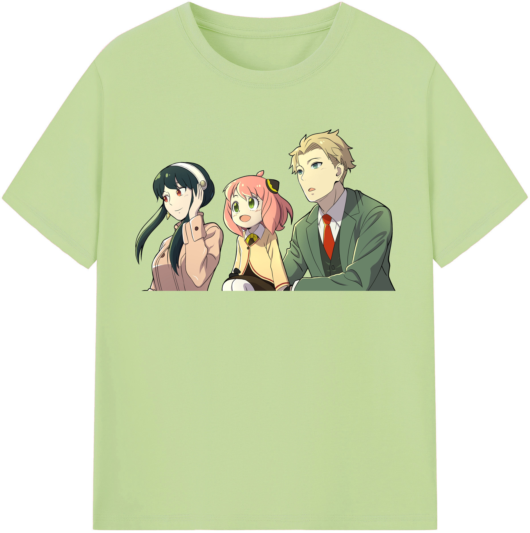 （画像用） SPY×FAMILY间谍家家酒 綿100％半袖Tシャツ（フロントプリント）